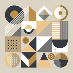 Abstract Geometric Background Vector Design | Modern Minimalist Shapes & Patterns