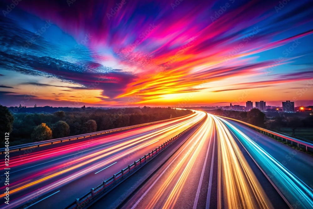 Poster abstract gradient background with copy space for design - long exposure photography