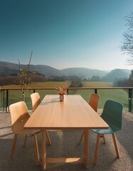 table and chairs on the terrace