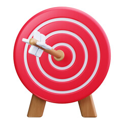 bullseye 3d render icons