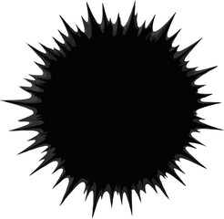 Regular circle to highlight. Minimalist art for background composition