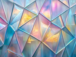 Obraz premium Colorful Geometric Abstract Background with Iridescent Texture