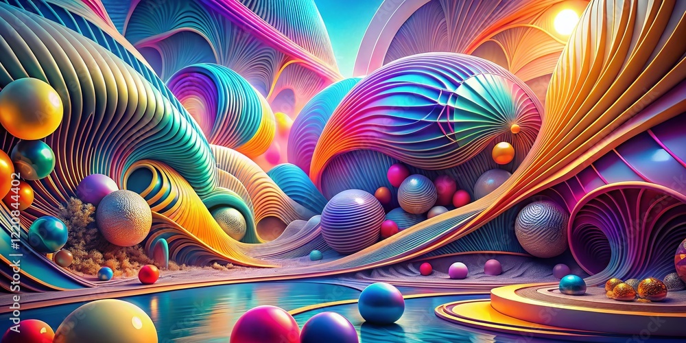 Poster abstract line pattern background with copy space for design - surreal photography