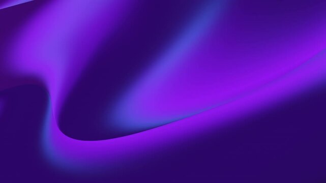 Neon blue purple gradient waves abstract motion background. Seamless loop