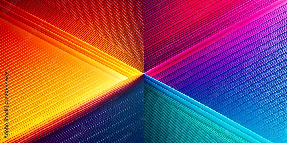 Poster abstract line pattern design background with text space - left alignment