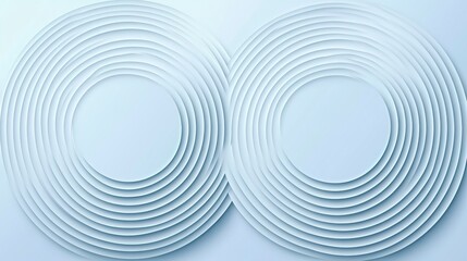 Obraz premium Light blue background with white circles and lines, a simple vector illustration of a light blue gradient background with abstract design elements, simple shapes, and a minimalistic style. 