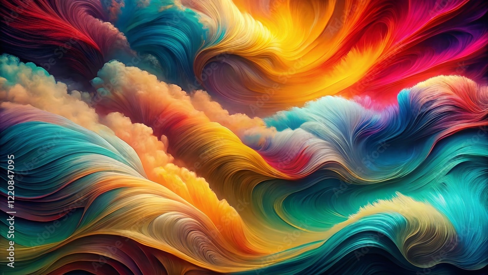 Poster abstract nature landscape pattern background with text space for design