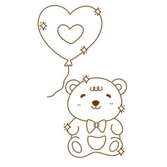 teddy bear, teddy, bear,valentine doodles clipart, love doodles clipart