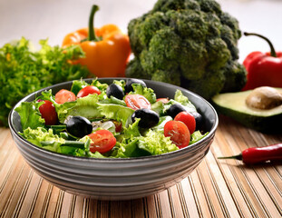 Generated image　サラダボウル