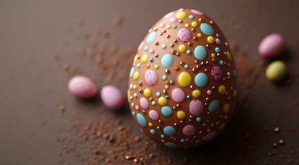 Obraz premium chocolate easter egg