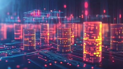 Fototapeta premium Industrial Electrical Engineer PCB Process Technology Futuristic digital data visualization concept.