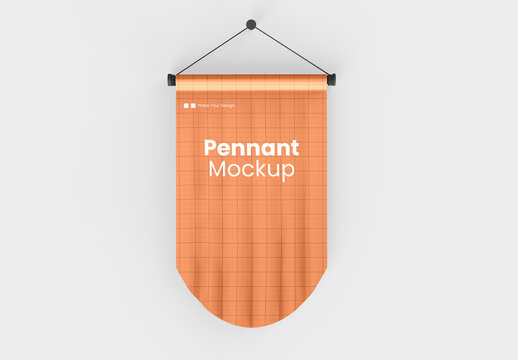 Pennant Flags Mockup