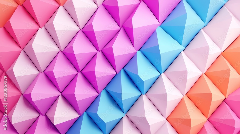 Aufkleber dynamic geometric patterns abstract design visual art colorful textures contemporary style modern ae