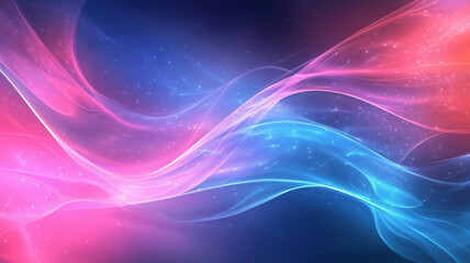 Obraz premium Abstract Colorful Glowing Waves Background Design