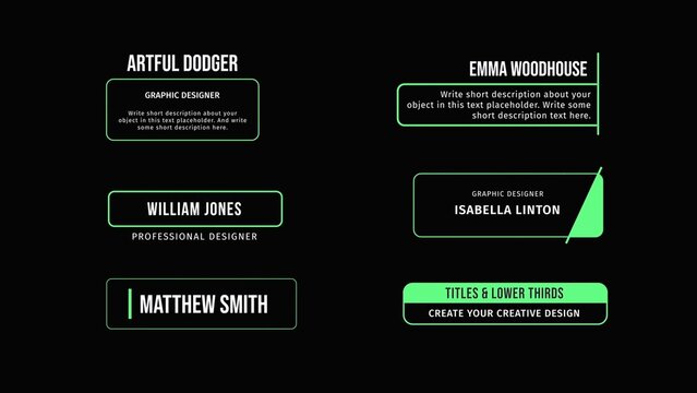 Clean and Stylish Titles