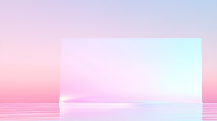 Fototapeta premium Serene sunset reflection over calm waters tranquil environment digital art futuristic viewpoint