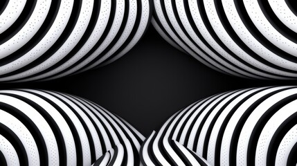 Dynamic wave patterns abstract space digital art 3d environment aerial view optical illusion design