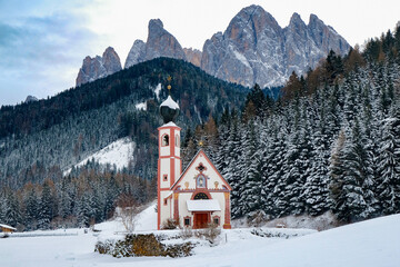 Winter in The Dolomites, Northern Italy