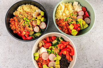 Superfood Bowls frisch zubereitet