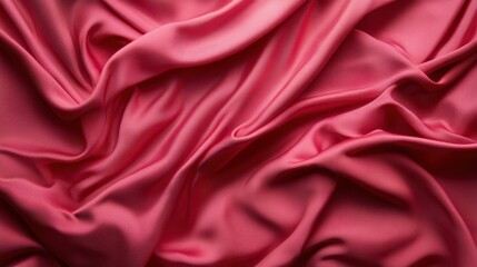 Obraz premium A lavish arrangement of richly draped pink silk showcasing its texture and depth, ideal for enhancing both fashion and interior spaces with a touch of elegance and warmth.
