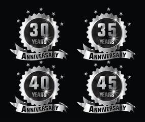 Celebrating milestone anniversaries with elegant silver badges