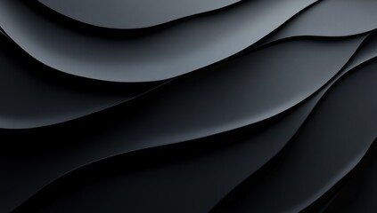 Obraz premium This is a close up image of a black curve set against a black background