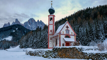 Winter in The Dolomites, Northern Italy