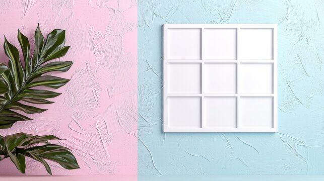 Creative display arrangement home interior mockup frame design stylish environment aesthetic viewpoint