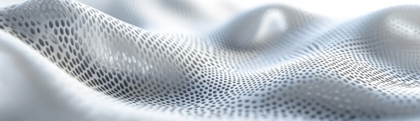 3D render, abstract white background with a hexagonal pattern for banner design
