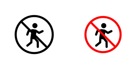 No running sign vector pack for web designs