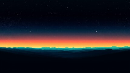 Fototapeta premium A gradient transitioning from black to starry blue