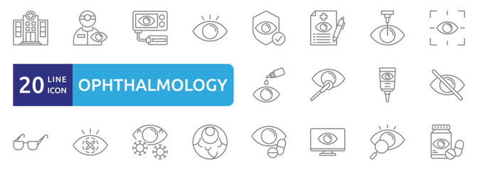 ophthalmology icon sheet