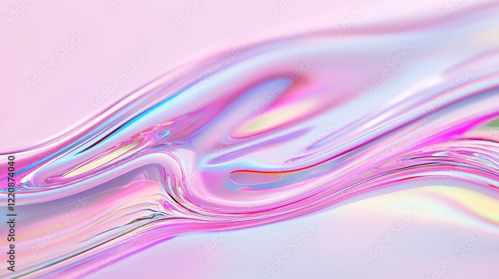 Aufkleber fluid abstract art digital creation colorful patterns modern design close-up view contemporary aesth