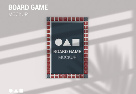 Carton Game Board Mockup