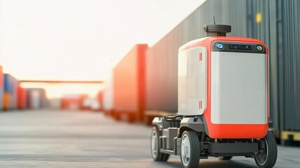 Fototapeta premium AI-driven systems reshaping freight robotics innovations globally