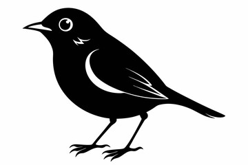 American Robin silhouette vector