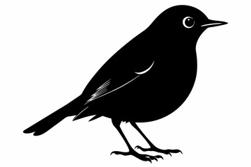 American Robin silhouette vector