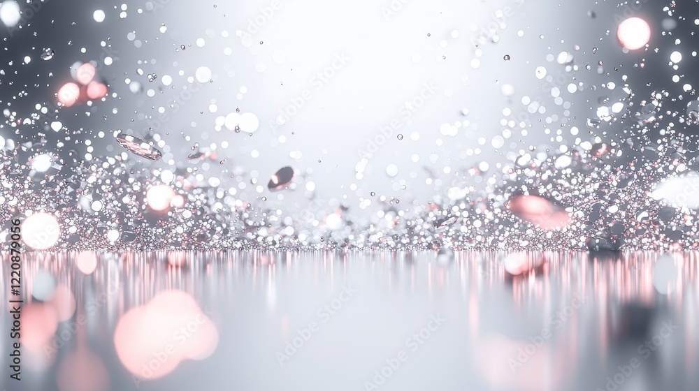 Aufkleber dynamic water splash action abstract setting high-quality image ethereal light close-up view visual 