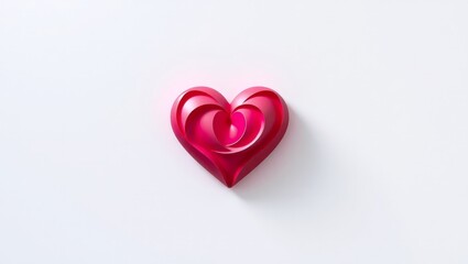 Obraz premium Valentine Heart Logo Design – Elegant red heart shapes ideal for love-themed designs and ads