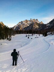Winter in The Dolomites, Northern Italy