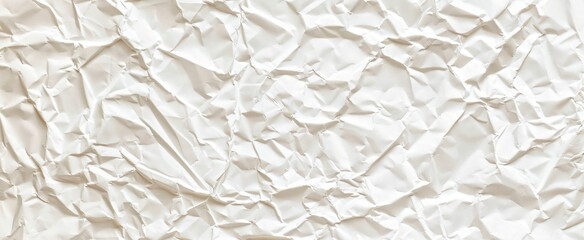 Obraz premium white Background image of a crumpled paper texture in a light pastel shade wrinkled abstract