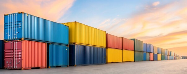 Fototapeta premium Freight terminal designed with rainwater harvesting systems for water efficiency