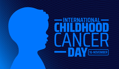 International Childhood Cancer Day background banner or poster design template. observed every year in February. Holiday concept. Use to any Template, card, poster, placard, template.