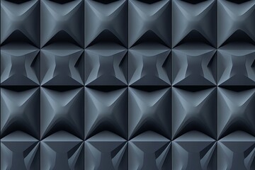 Obraz premium A black and white image of a wall with a pattern of squares