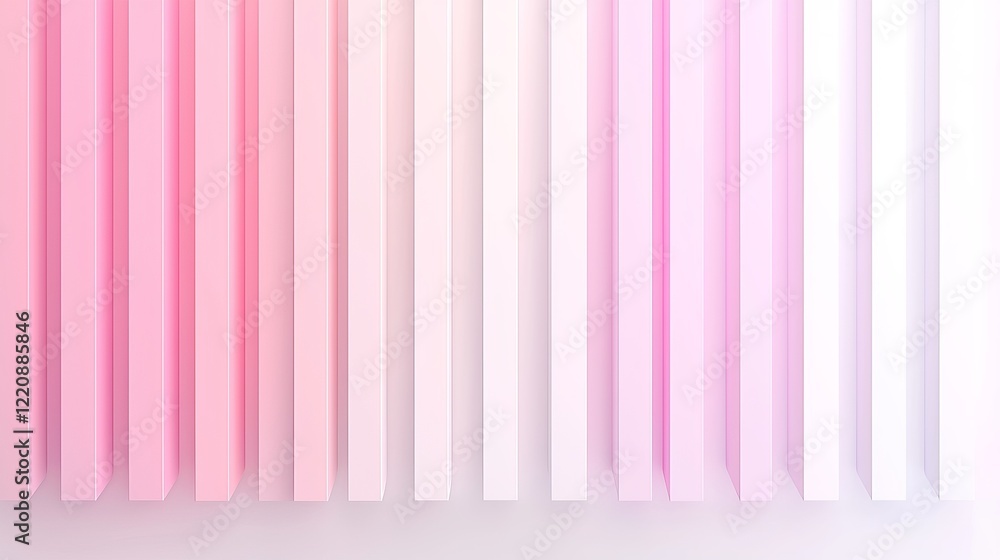 Aufkleber artistic viewpoint soft gradient lines in creative abstract digital art for a minimalist gallery set