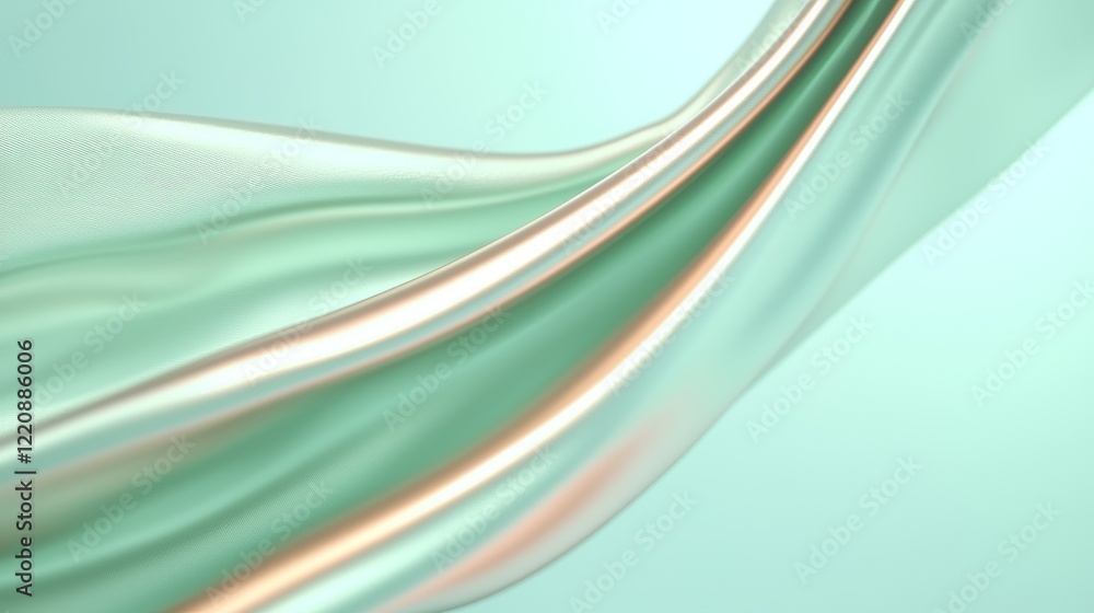 Aufkleber flowing abstract light patterns studio digital art minimalist close-up aesthetic design concepts