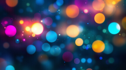 Obraz premium Colorful Bokeh Lights Abstract Background