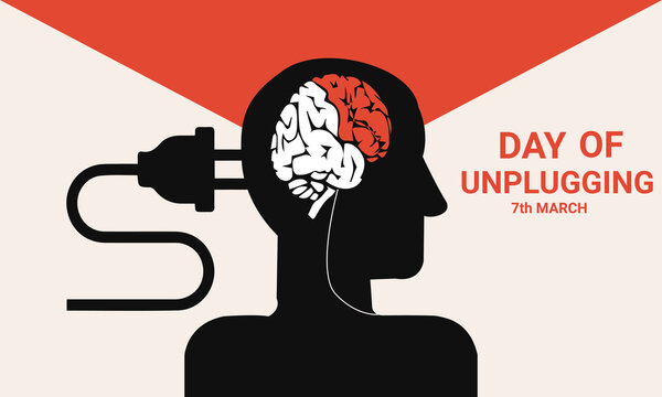 arch is National Day of Unplugging background template. Holiday concept. use to background, banner, placard, card, and poster design template with text inscription and standard color. vector