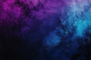 Fototapeta premium Vibrant Glowing Gradient Shape on Dark Purple, Blue, and Black Background