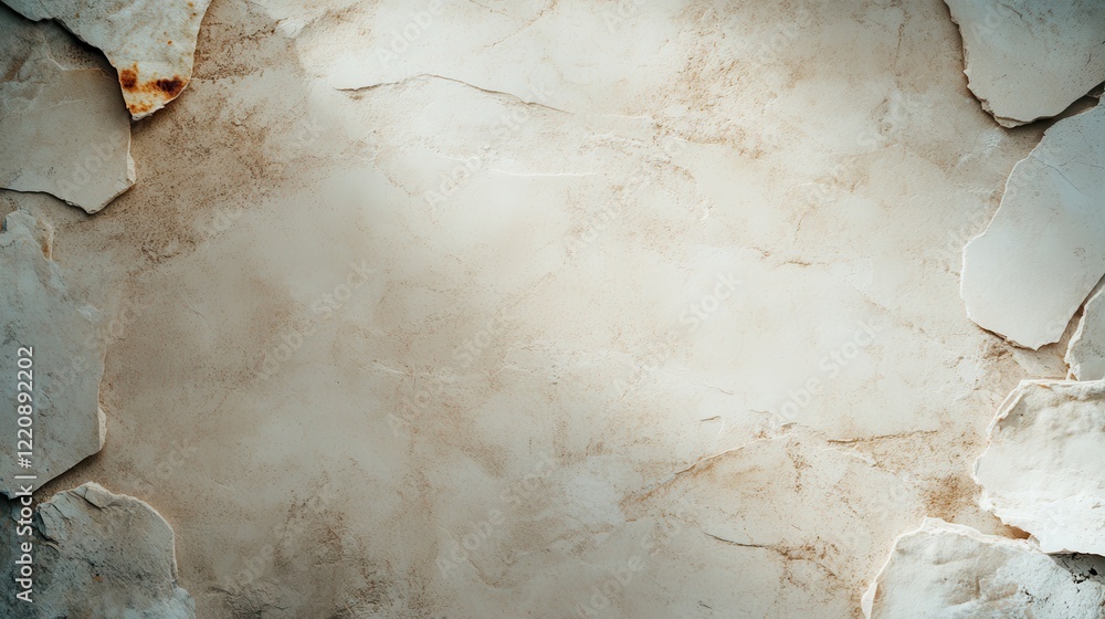 Aufkleber an abstract representation of a textured wall featuring natural stone elements, creating an intrigui